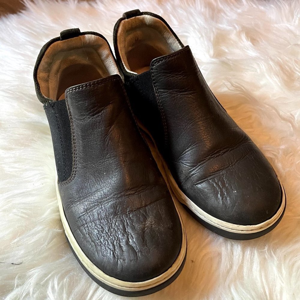 Lanvin Slip On Sneaker Black Leather Size 11 High Mid Top Shoes Designer unisex‎